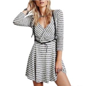 Free People Maverick Mini Knit Stripe Dress